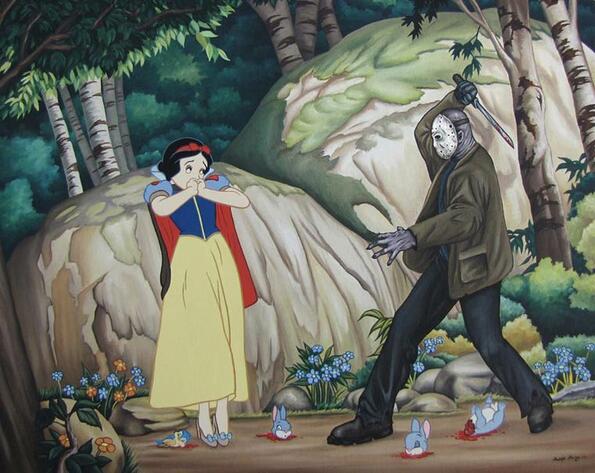 Disney принцеси се правят на ощипани госпожици пред филмовите злодеи