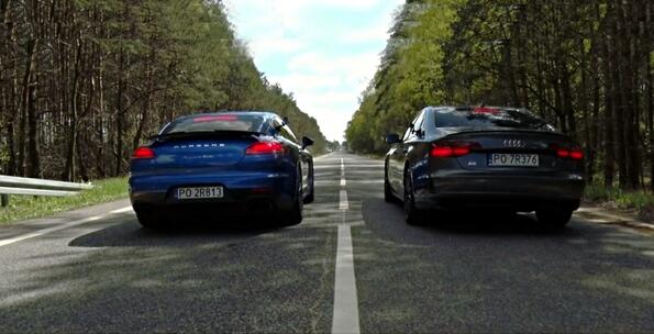 Audi S8 Plus или Porsche Panamera Turbo: Бой на лимузини