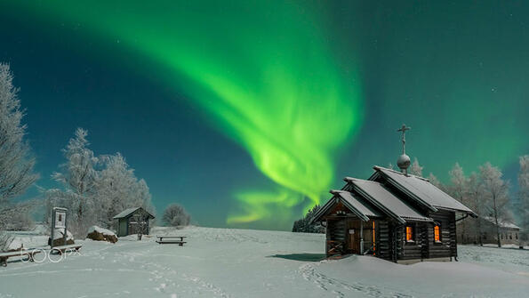 Уникални снимки от дома на Дядо Коледа - Лапландия