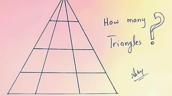 Зара те пита: Колко триъгълника виждаш?