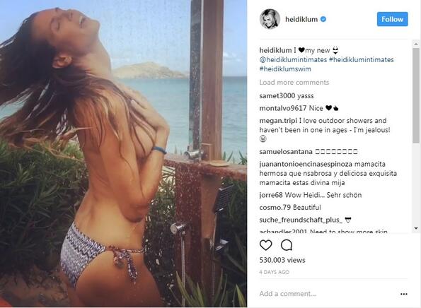 Не можем да пропуснем новото топлес видео на Хайди Клум в Instagram