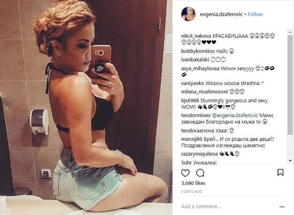 Евгения Джаферович превзе Instagram със секси форми