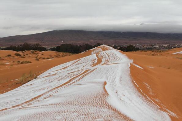 В Сахара заваля сняг и снимките са удивителни