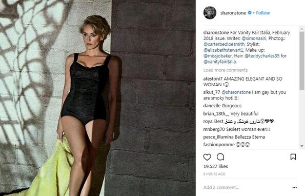 59-годишната Шарън Стоун е по-секси от всякога във фотосесия за Vanity Fair