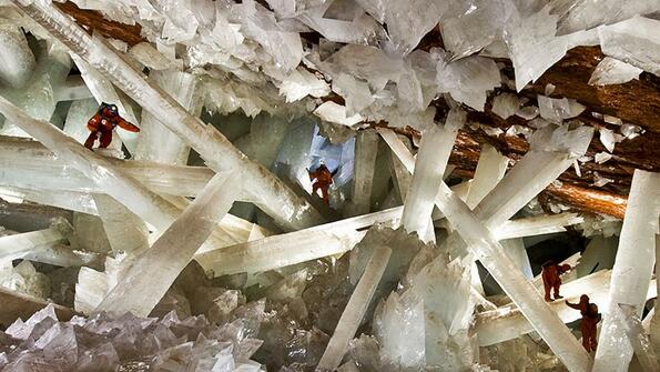 Кристална пещера в Мексико прилича на родния дом на Супермен