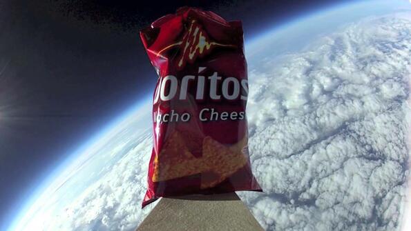 Doritos изпратиха реклама в космоса