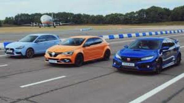 Honda Civic Type R, Hyundai i30N и Renault Megane RS: показваме ти състезание