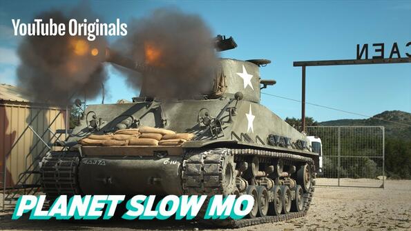 Ето как танк изстрелва снаряд на slow-mo кадър