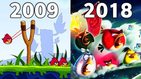 Как са еволюирали игрите Angry Birds!