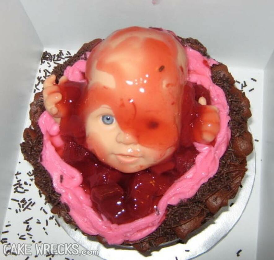 Bilderesultat for gross baby shower cake