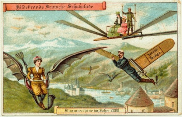 Пощенски картички от 1899 г. в Германия предсказват бъдещето