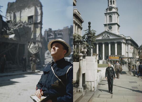 Как е изглеждал Лондон по време на Втората световна война