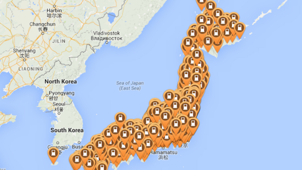 В Япония вече има повече зарядни станции за електромобили, отколкото бензиностанции
