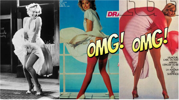 14 легендарни повторения на сцената с пърхащата рокличка на Мерилин Монро!