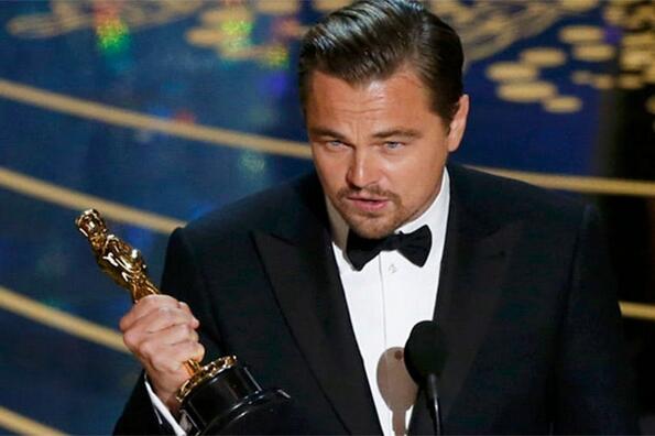 Взеха статуетката "Оскар" на Леонардо ди Каприо!