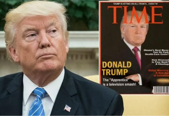 Тръмп си направи фалшива корица на TIME и хората полудяха