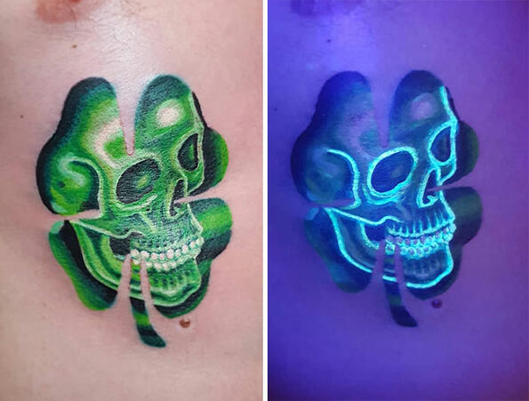 Жестоки UV татуировки, които светят в тъмното