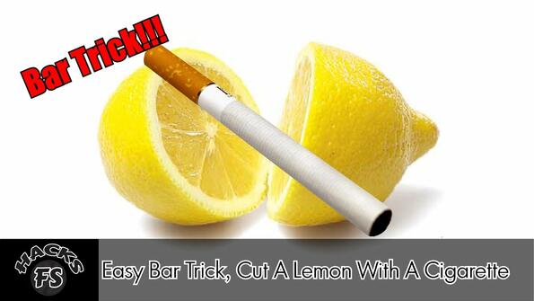 Лайфхак за маса и пиене: Ето как да разрежеш лимон с цигара