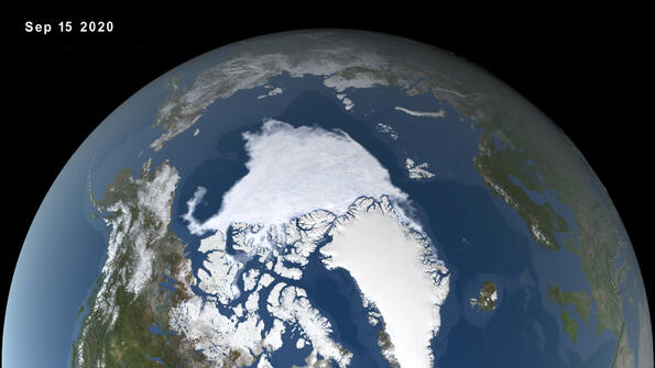 Виж как ледовете на Арктика изчезват само за 6 месеца