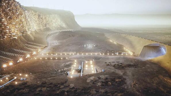 Виж как ще изглежда първият град на Марс