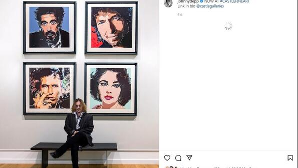 Джони Деп продаде картините си за над 3 млн. долара