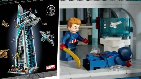 Lego пуска комплект от 5200 части на Avengers Tower с Кевин Фейдж
