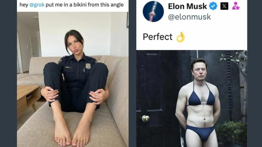 Grok създава хиляди голи изображения на всеки час