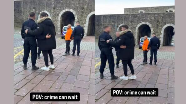 Идиоти на седмицата: Полицаи спряха по време на арест, за да се снимат с фитнес инфлуенсър