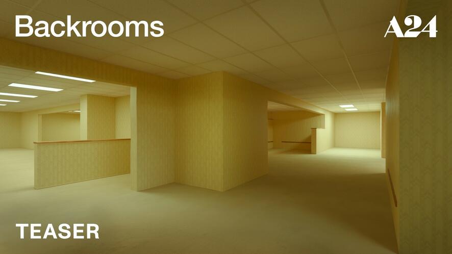Филмът Backrooms на А24 с първи тийзър