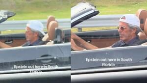 Този мъж кара кабриолет… и изглежда точно като Епстийн... Хората са объркани