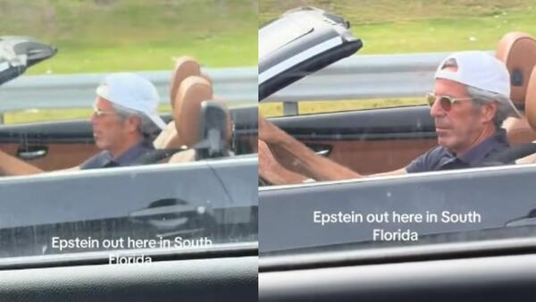 Този мъж кара кабриолет… и изглежда точно като Епстийн... Хората са объркани